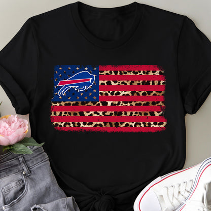 American Flag Leopard Shirt - BFLB