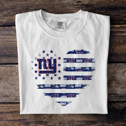 American Flag Heart Shirt - NY Giants