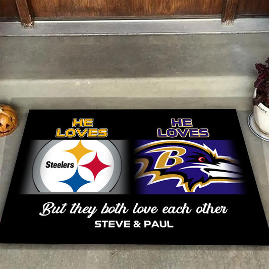 Home Sweet Home - Anti Slip Indoor Doormat - Customized Doormat for Steve and Paul