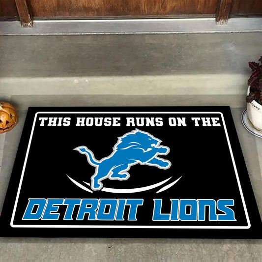 This House Runs On Doormat - Anti Slip Indoor Doormat - DTLO