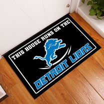This House Runs On Doormat - Anti Slip Indoor Doormat - DTLO