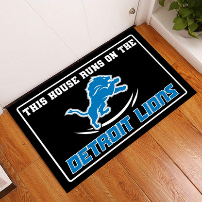 This House Runs On Doormat - Anti Slip Indoor Doormat - DTLO
