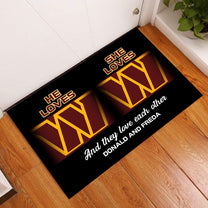 He Loves She Loves - Anti Slip Indoor Doormat for LaWanda
