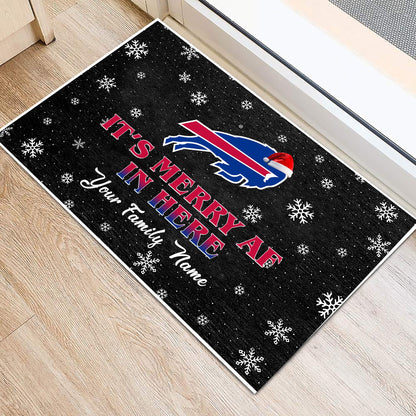 It's Merry AF In Here - Anti Slip Indoor Doormat - Customized Doormat BFLB