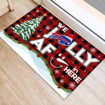 We Jolly AF in here Doormat - Anti Slip Indoor Doormat - BFLB