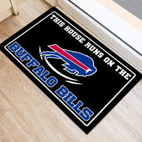 This House Runs On Doormat - Anti Slip Indoor Doormat - BFLB