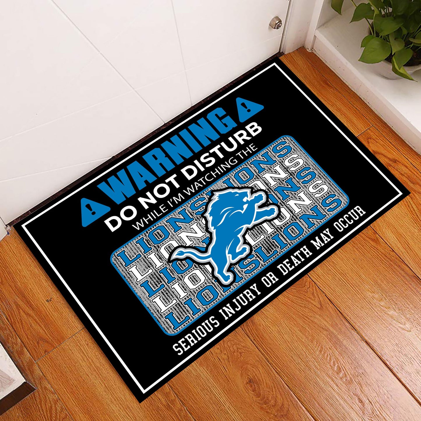 Warning Doormat - Anti Slip Indoor Doormat - DTLO
