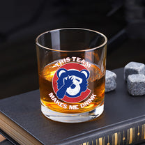 Whiskey Glass - This Team Makes Me Drink (CCGC)