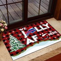 We Jolly AF in here Doormat - Anti Slip Indoor Doormat - BFLB