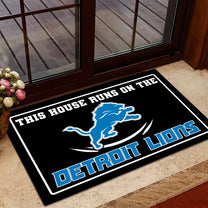 This House Runs On Doormat - Anti Slip Indoor Doormat - DTLO