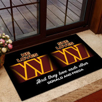 He Loves She Loves - Anti Slip Indoor Doormat for LaWanda