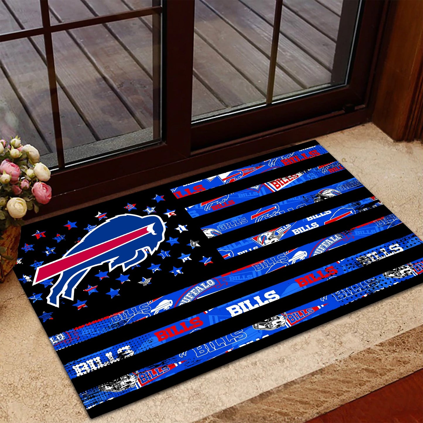 USA Flag - Anti Slip Indoor Doormat - BFLB