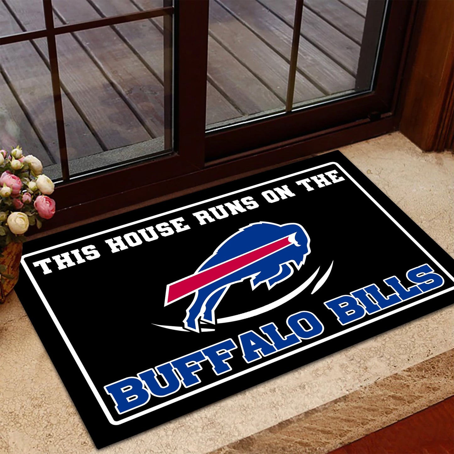 This House Runs On Doormat - Anti Slip Indoor Doormat - BFLB