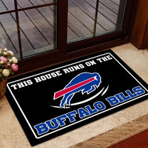 This House Runs On Doormat - Anti Slip Indoor Doormat - BFLB