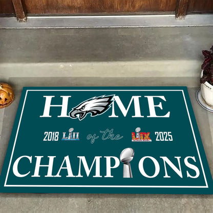 Home of The Champions Doormat - Anti Slip Indoor Doormat - PLDPAEG