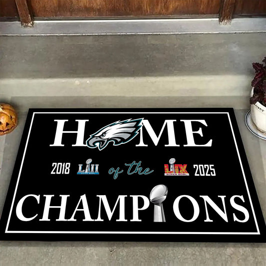 Home of The Champions Doormat - Anti Slip Indoor Doormat - PLDPAEG
