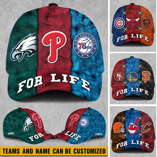 Three Teams Classic Cap - Customized Classic Cap