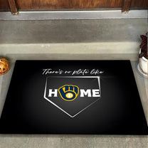 There's No Plate Like Home Doormat - Anti Slip Indoor Doormat - MWKB