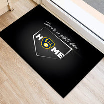 There's No Plate Like Home Doormat - Anti Slip Indoor Doormat - MWKB