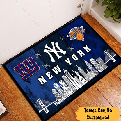 Teams With Skyline Customized Doormat - Anti Slip Indoor Doormat