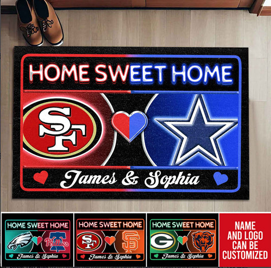Home Sweet Home Customized Doormat - Anti Slip Indoor Doormat (v2)