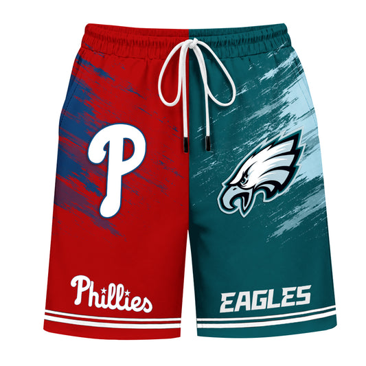Two Teams Customized Kids Beach Shorts