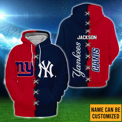 New York Fleece Hoodie- Customized Fleece Hoodie - NYYK, NYG