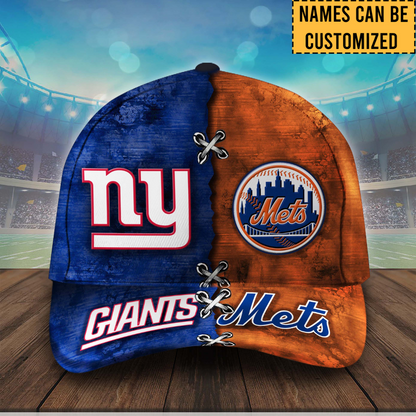 Team Classic Cap - Customized Classic Cap - NYG, NYM