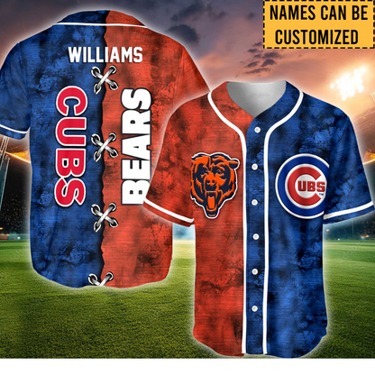 Team Short Sleeve Baseball Jersey- Customized Jersey - v2