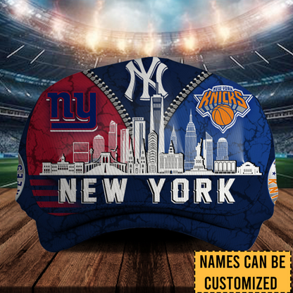 New York Skyline Jeff Cap - Customized Jeff Cap