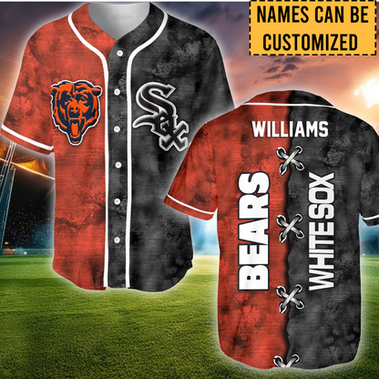 Chicago Short Sleeve Baseball Jersey- Customized Jersey - CGB, CGWS