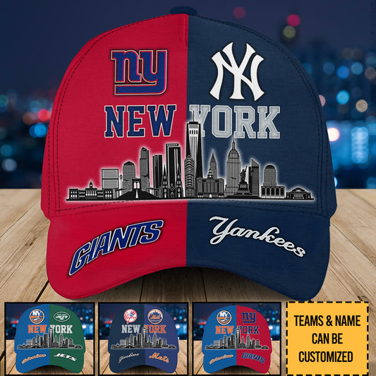 Teams New York Skyline Classic Cap - Customized Classic Cap