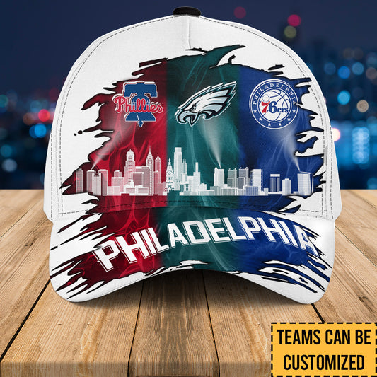 Philadelphia Skyline Classic Cap - Customized Team Classic Cap