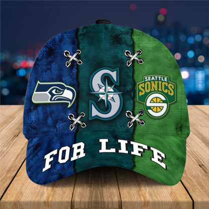 Three Teams Classic Cap - Customized Cap - Seattle