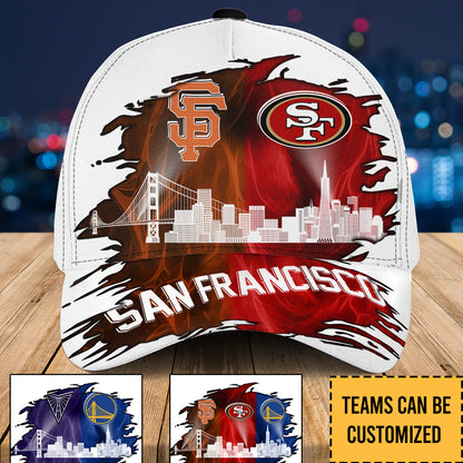 San Francisco Skyline Classic Cap - Customized Team Classic Cap