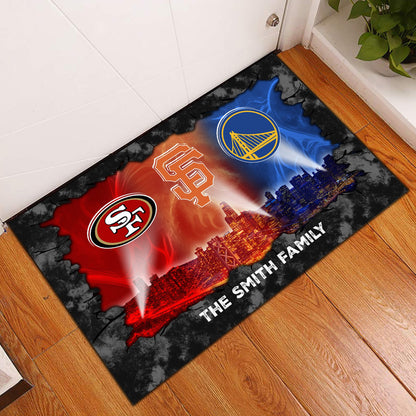 San Francisco Skyline Doormat -  Customized Doormat - Anti Slip Indoor Doormat