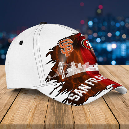 San Francisco Skyline Classic Cap - Customized Team Classic Cap
