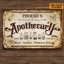 Personalized Apothecary Classic Metal Sign