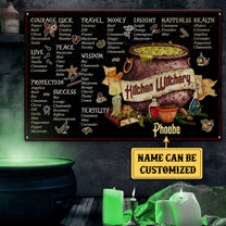 Personalized Kitchen Witchery Classic Metal Sign