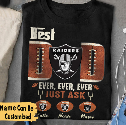 Best Dad Ever Ever Ever Customized Shirt - Perfect Gift For Father's Day - OLRD