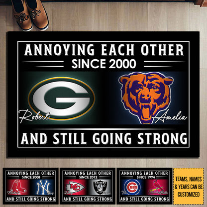 Annoying Each Another Customized Doormat - Anti Slip Indoor Doormat