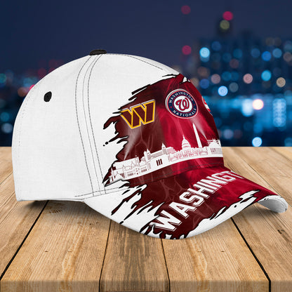 Washington Skyline Classic Cap - Customized Team Classic Cap