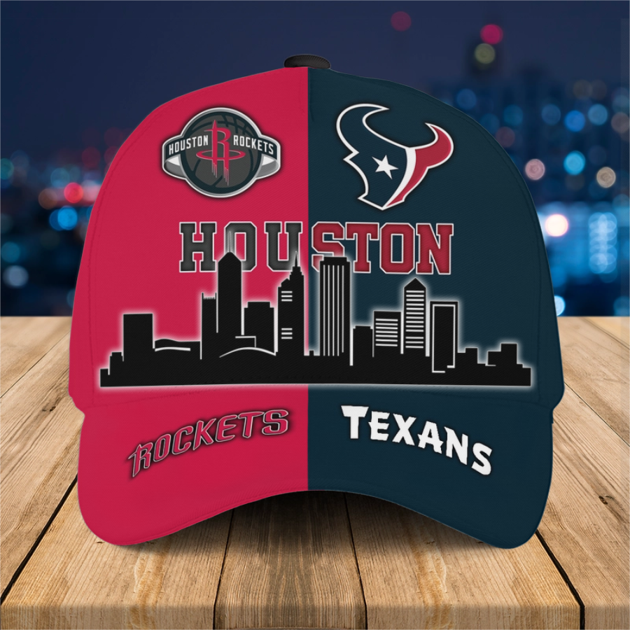 Houston Skyline Team Classic Cap - Customized Classic Cap