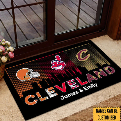 Cleveland Skyline Doormat -  Customized Doormat - Anti Slip Indoor Doormat