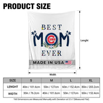 Best Mom Ever - Customized Sherpa blanket - CCGC
