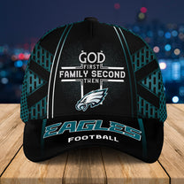 God First Family Second Then My Team Classic Cap - Customized Classic Cap