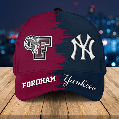 Two Team Classic Cap - Customized Classic Cap - FU NYYK