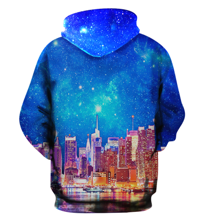 New York Skyline Fleece Hoodie - NYM
