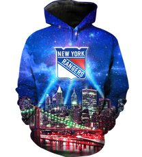 New York Skyline Fleece Hoodie - NYRG