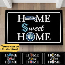 (3teams) Home Sweet Home - Customized Doormat - Anti Slip Indoor Doormat